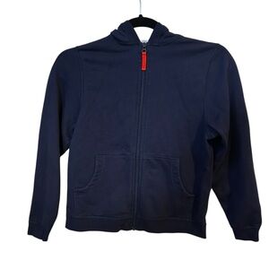 Hannah Andersson Navy Full Zip Size 10 Cozy Closet Staple Cotton Hoodie.
